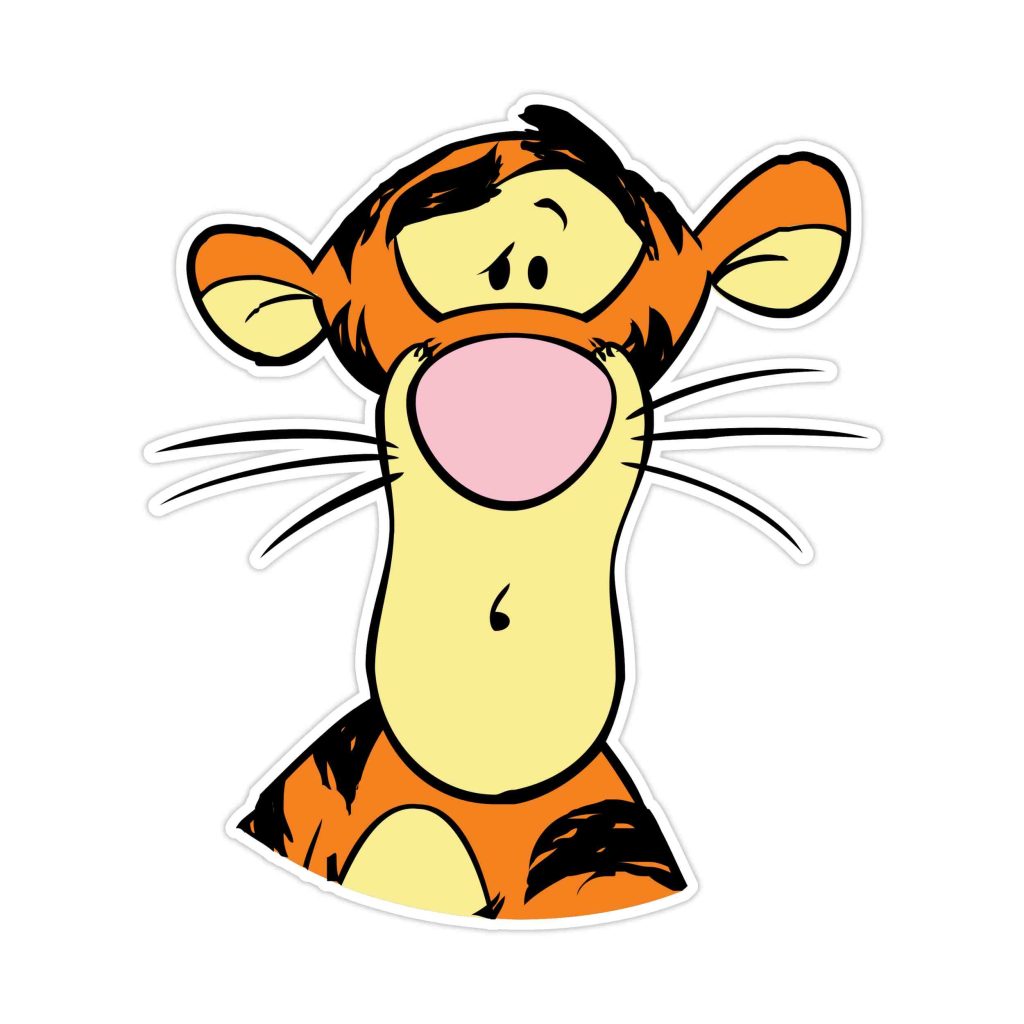 Winnie The Pooh – Tigger – Full Color Vinyl Sticker – Custom Size ...