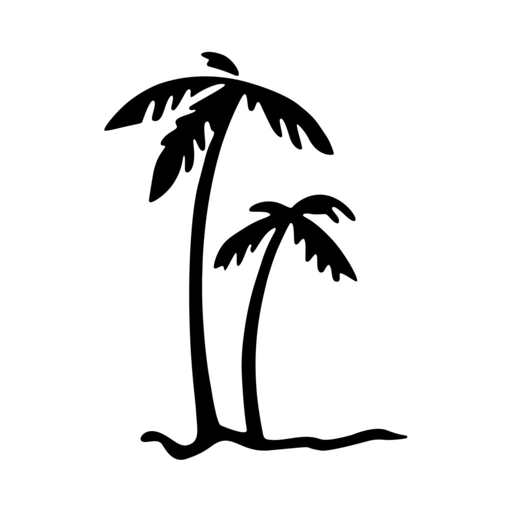 Palm Trees Vinyl Decal – Custom Size – Biggest Decal Shop