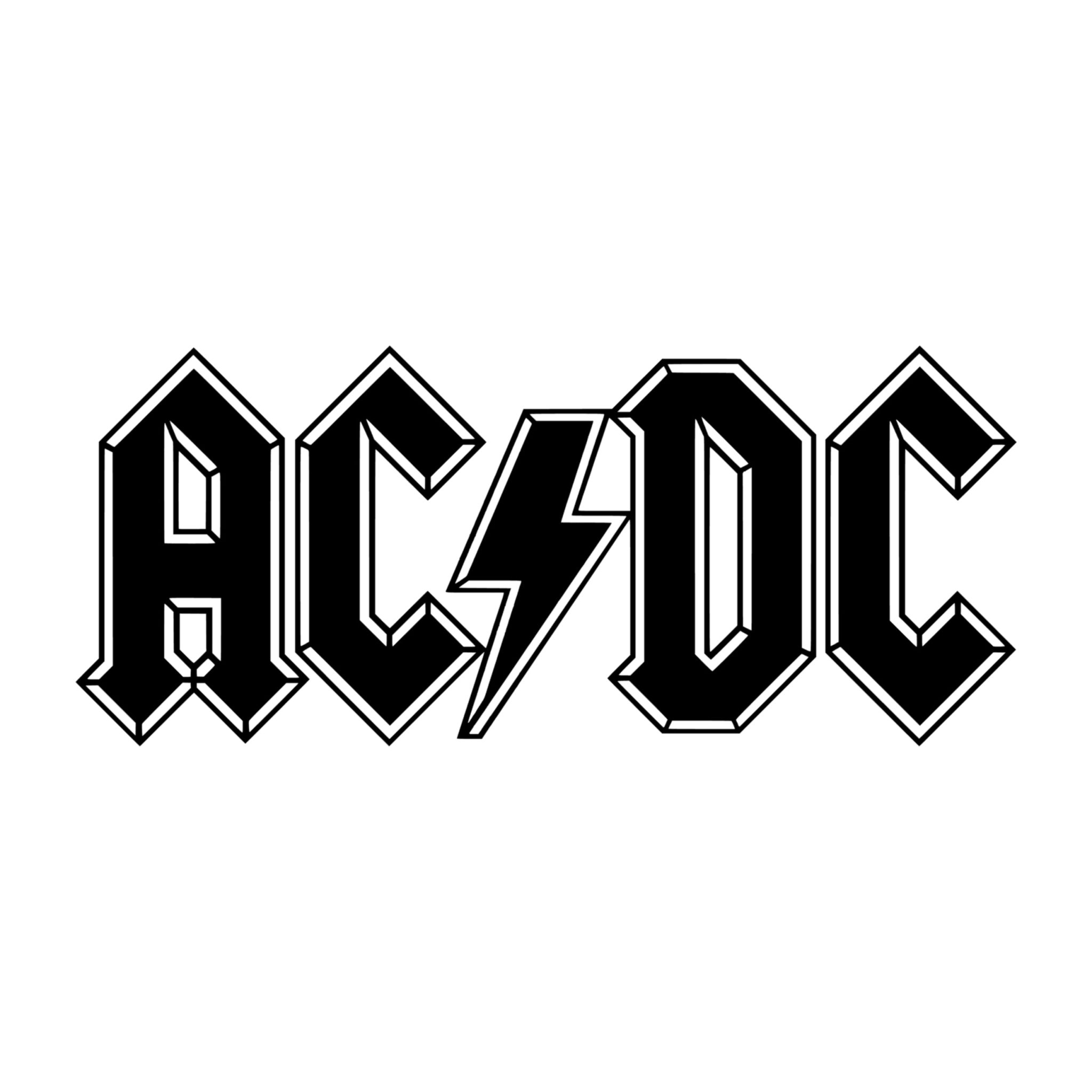 ACDC Vinyl Decal - Custom Size