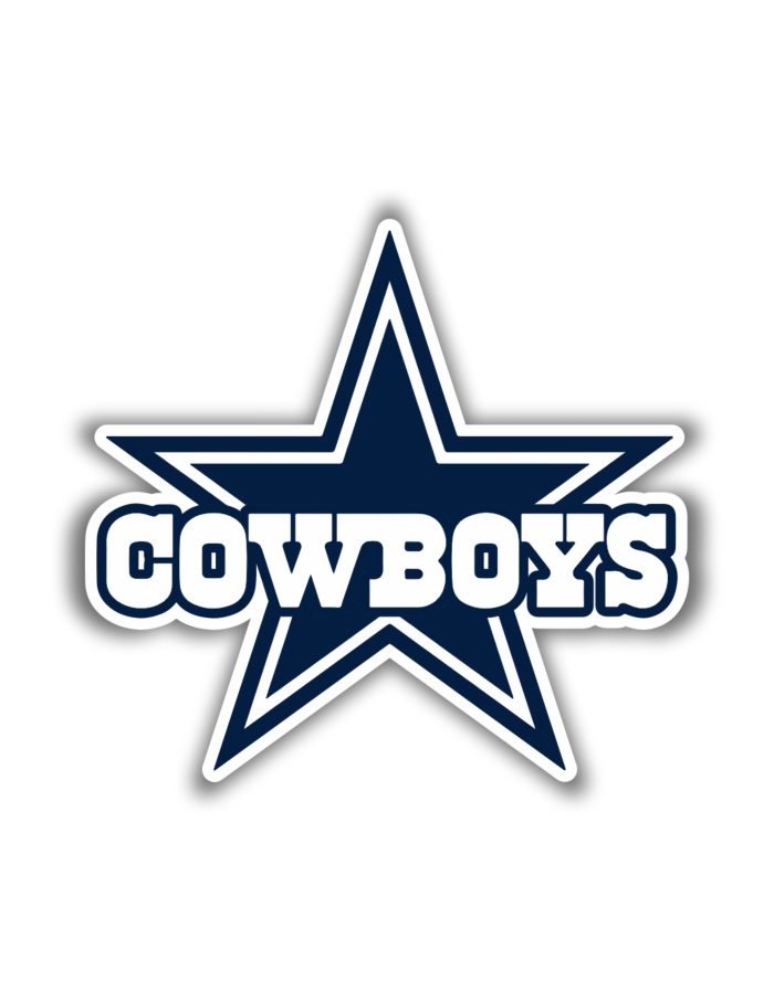 Dallas Cowboys - Star - Full Color Vinyl Sticker - Custom Size