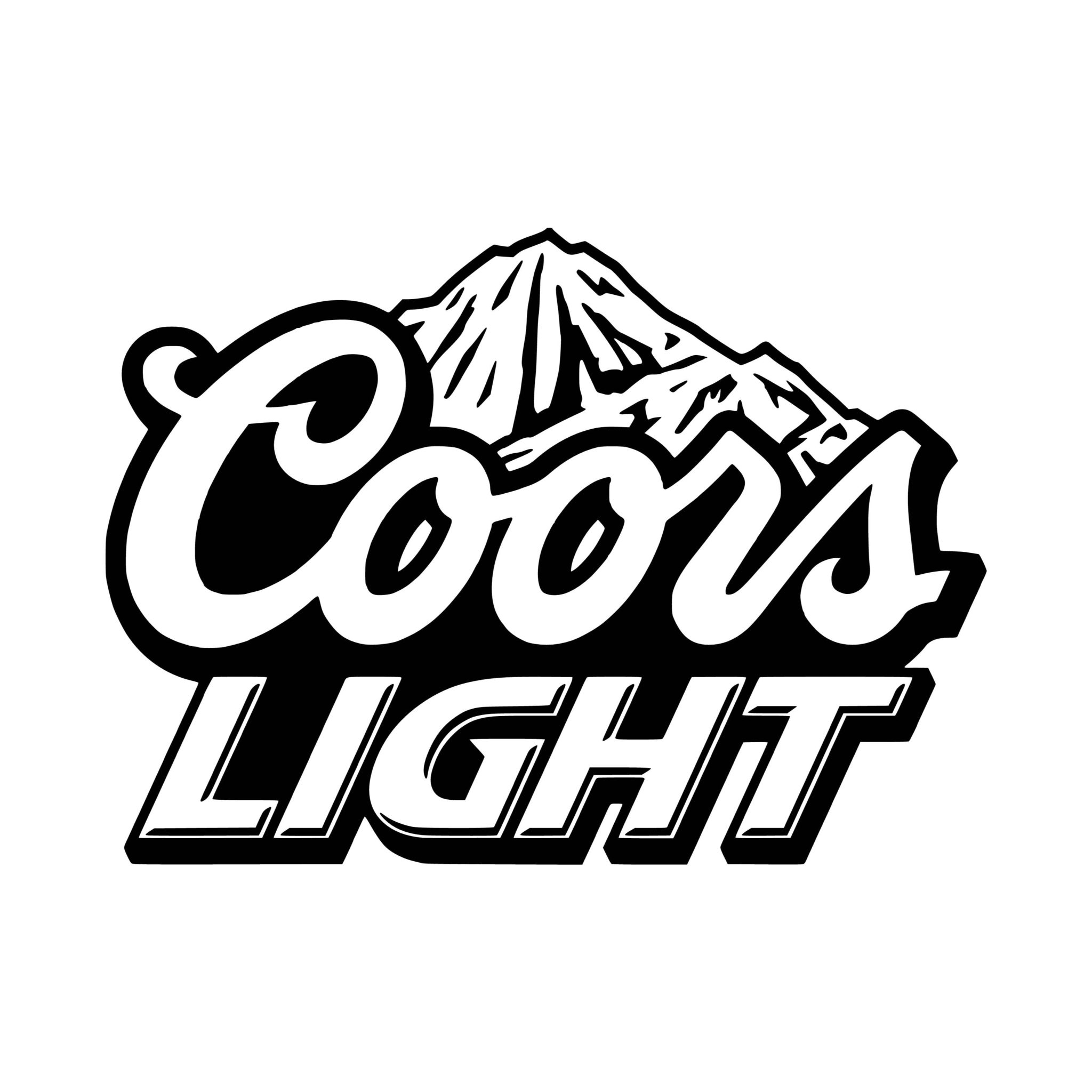 Coors Light Vinyl Decal Custom Size Biggest Decal Shop