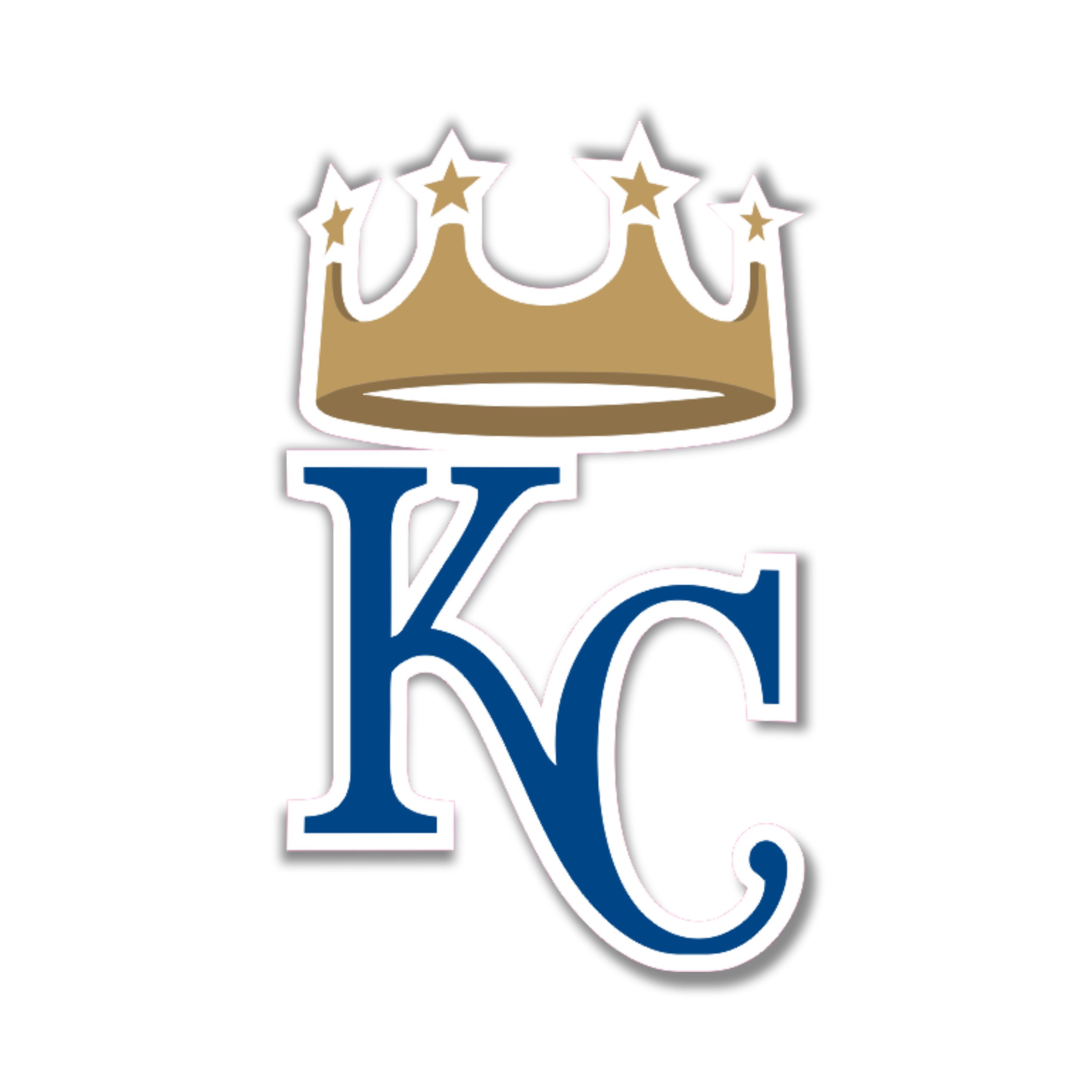 Kansas City Royals Sticker Decal Vintage Logo - Die Cut Waterproof Vinyl