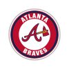 Atlanta Braves - Red and White Circle - Full Color Vinyl Sticker - Custom Size