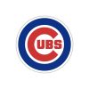 Chicago Cubs - Circle With Cubs In Middle - Full Color Vinyl Sticker - Custom Size