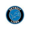 Detroit Lions - Black And Blue Circle - Full Color Vinyl Sticker - Custom Size