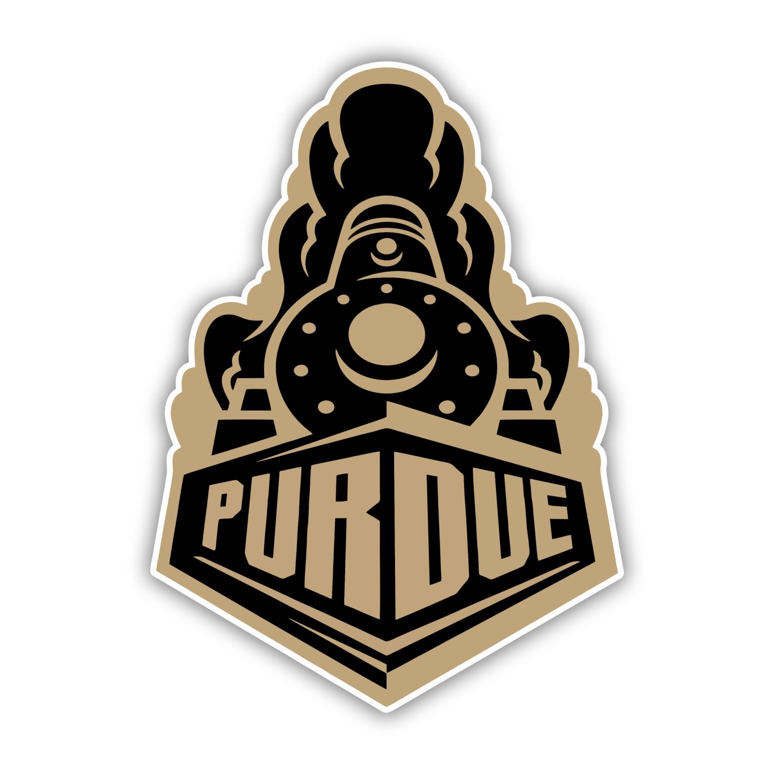 Purdue Boilermakers Full Color Vinyl Sticker – Custom Size – Biggest ...