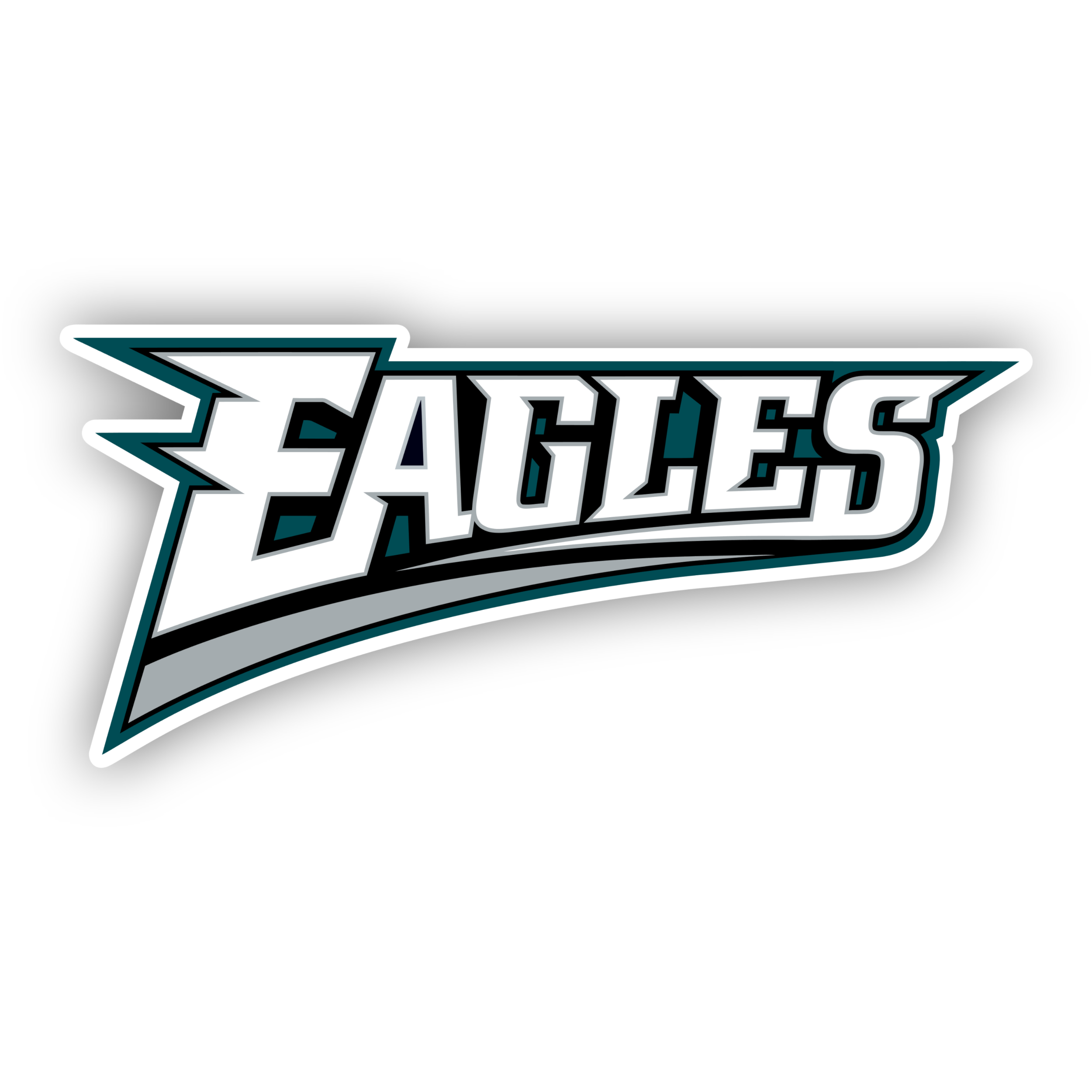 Philadelphia Eagles Circle Logo Vinyl Decal / Sticker 5 sizes!!