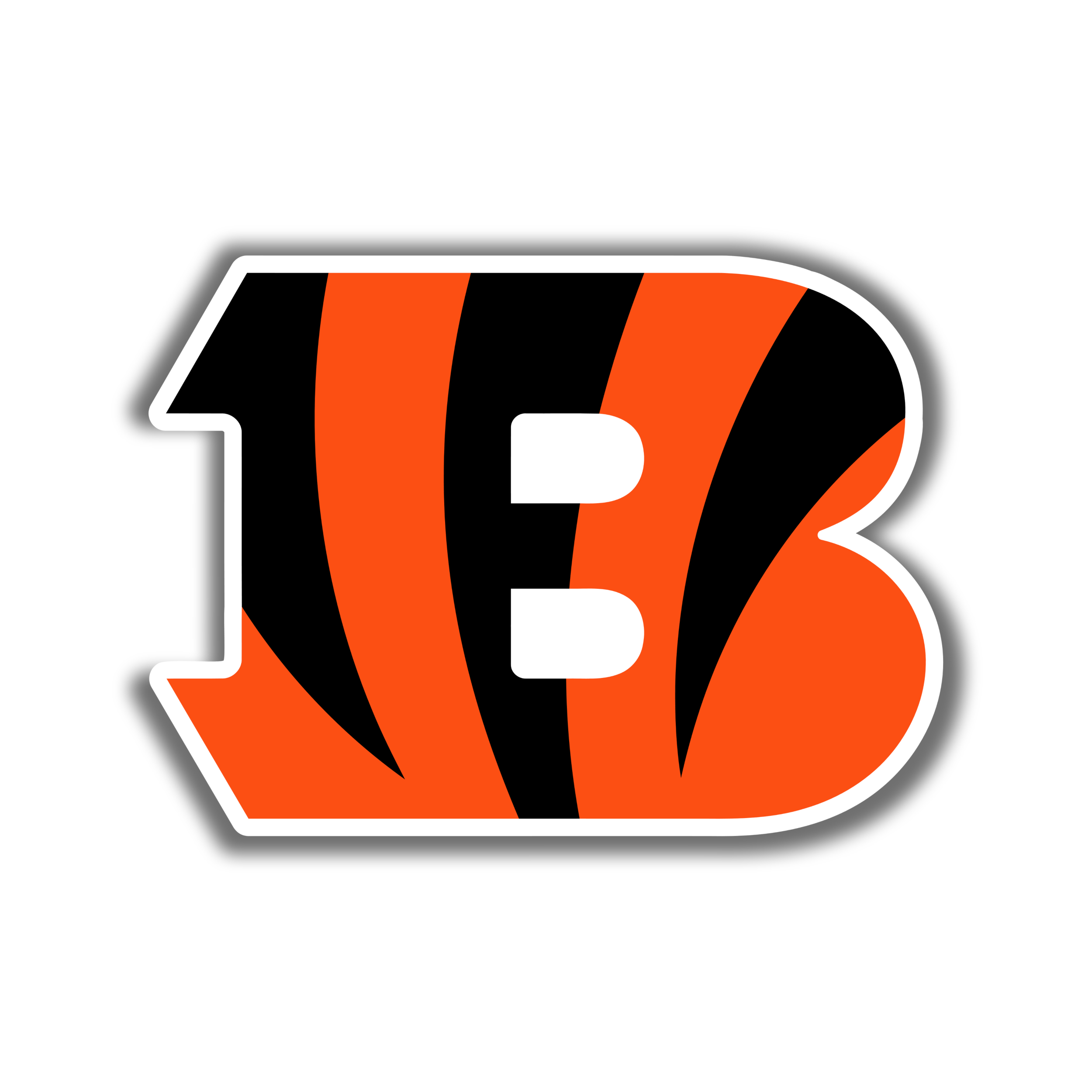 Cincinnati Bengals Circle Logo Vinyl Decal / Sticker 5 sizes!!