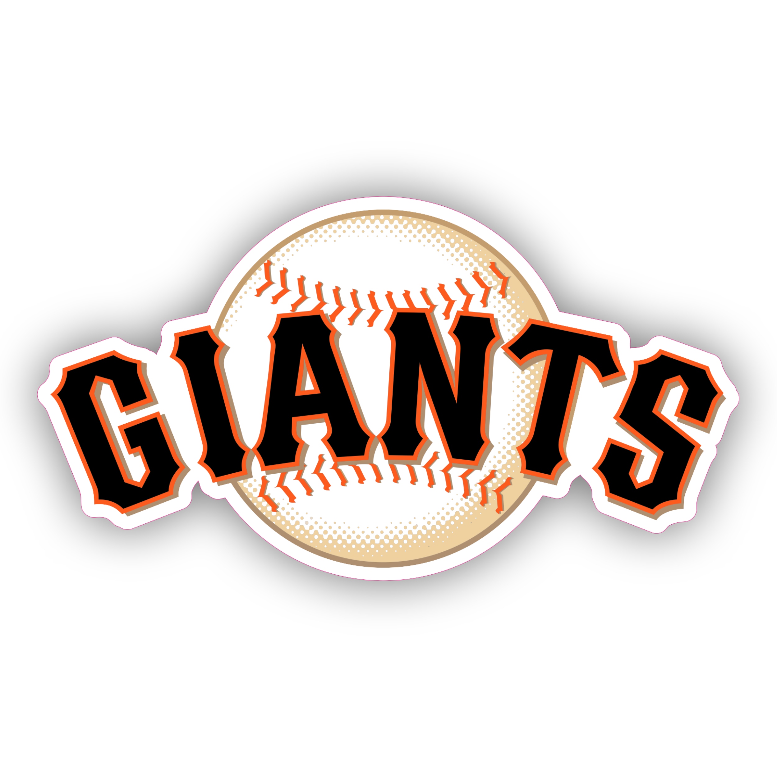 San Francisco Giants Baseball Shaped Sign -12 – Sports Fanz