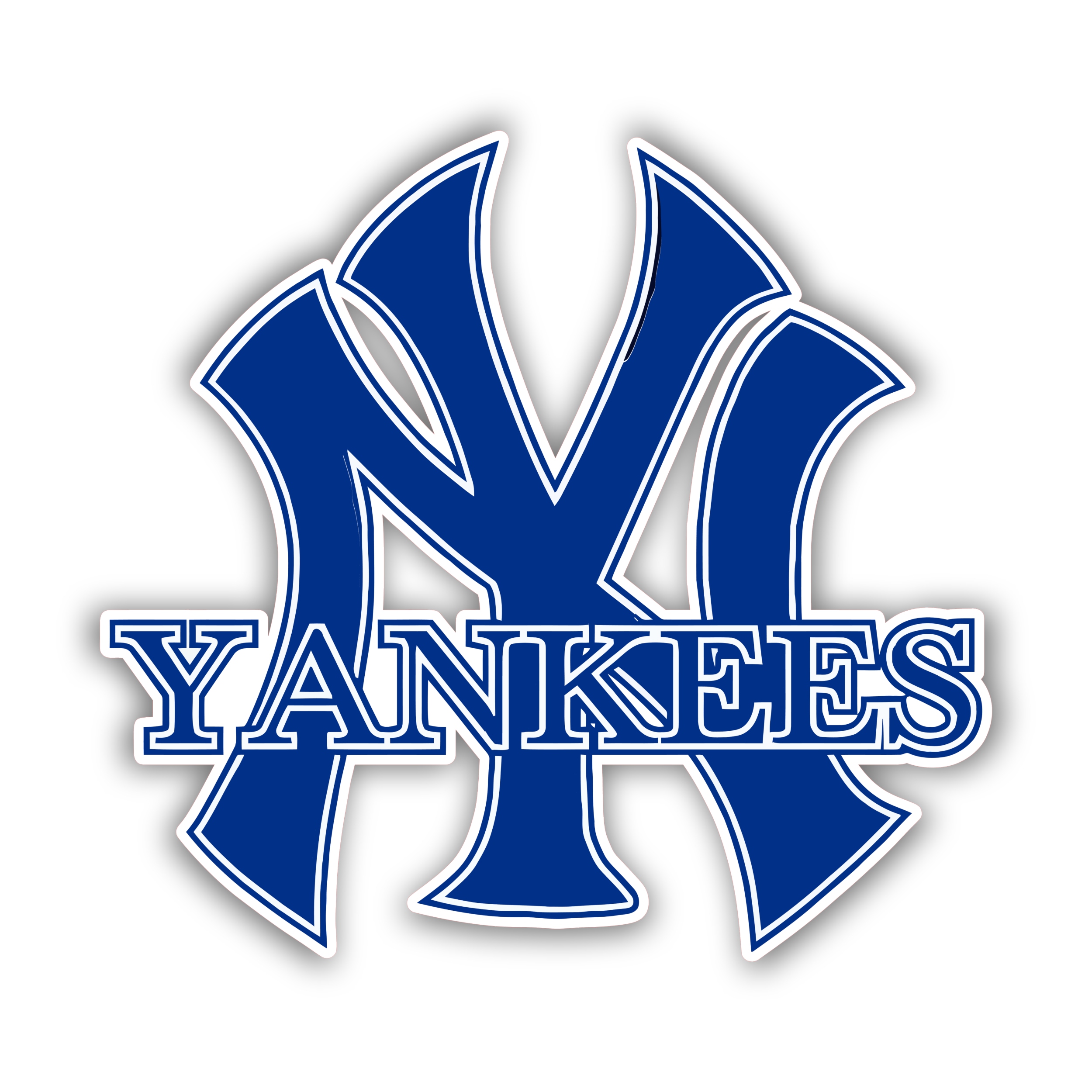 New York Yankees – Blue NY with Yankees – Iron On – Custom Size ...