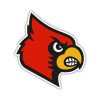 University of Louisville - Cardinal Head - Full Color Vinyl Decal - Custom Size