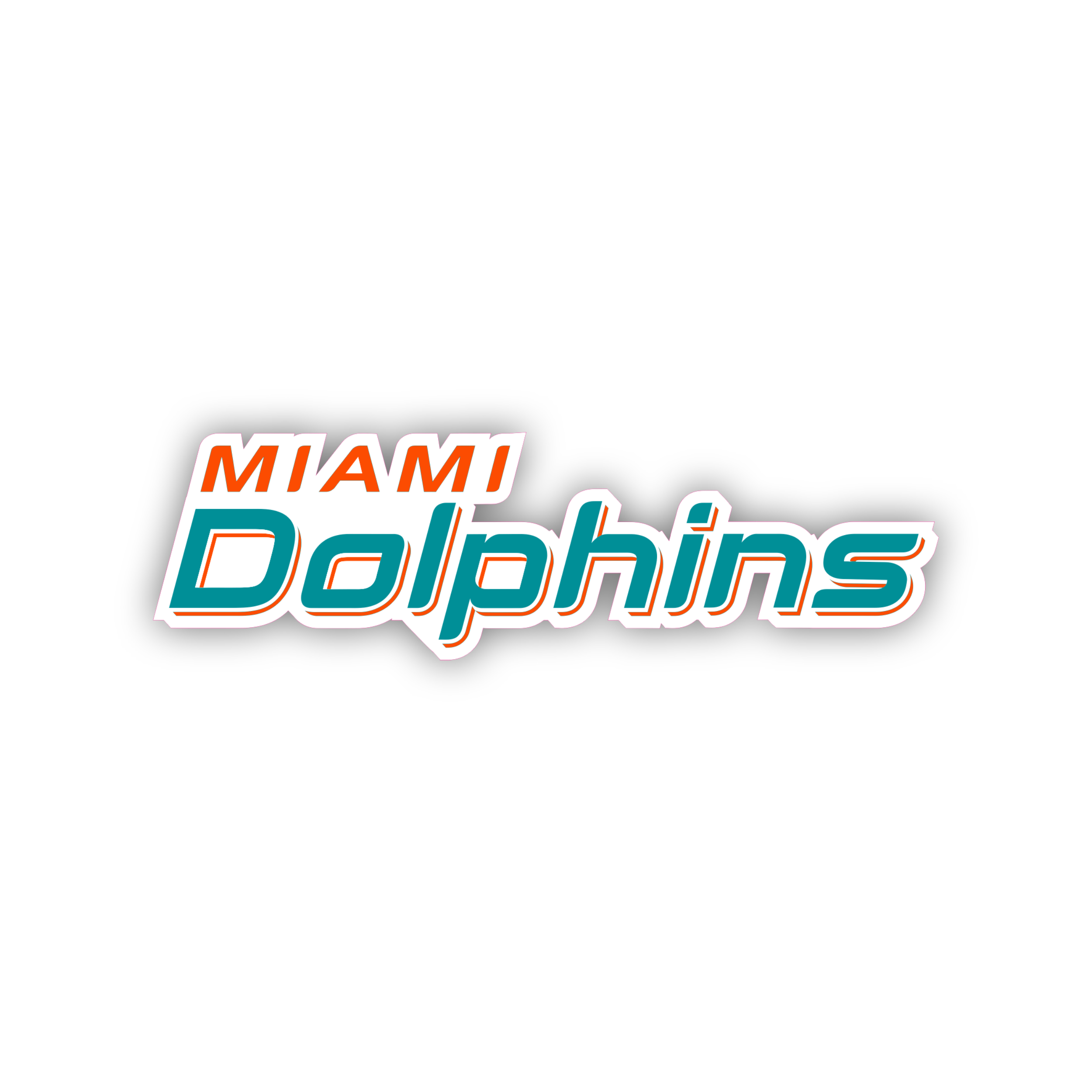 Miami Dolphins – Lettering – Temporary Tattoo – Biggest Decal Shop