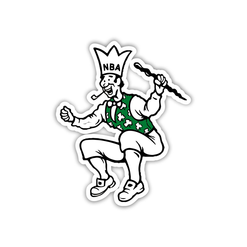 Boston Celtics Green And White Leprechaun Temporary Tattoo
