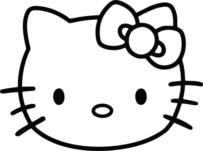 Hello Kitty - Vinyl Decal- Custom Size