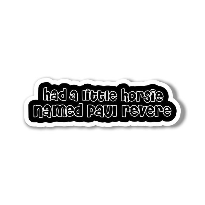 Beastie Boys - Paul Revere - Full Color Vinyl Sticker - Custom Size