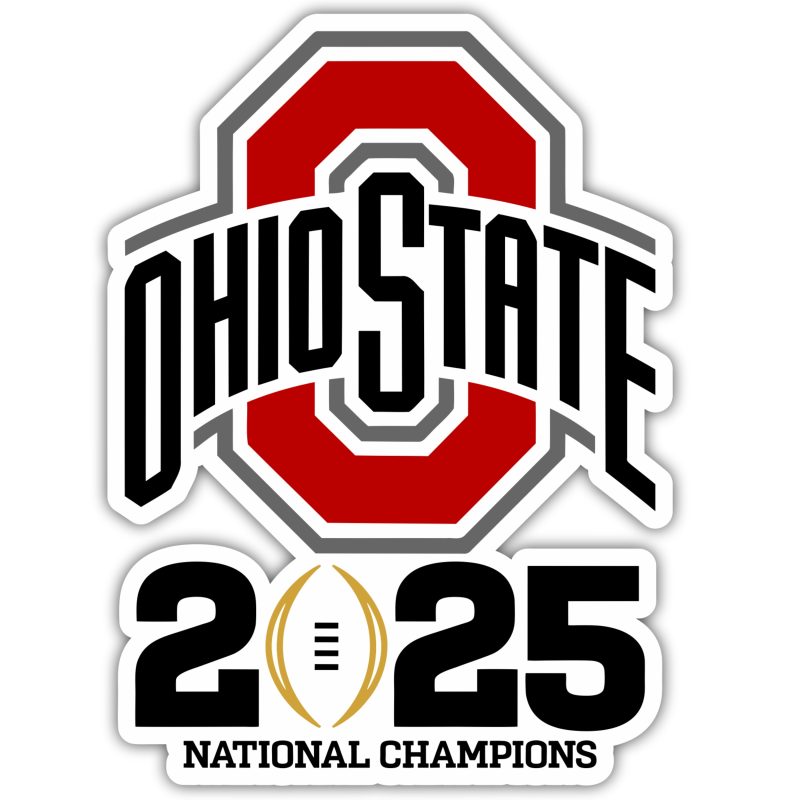 Ohio State Buckeyes - 2025 National Champs - Logo - Full Color Vinyl Decal