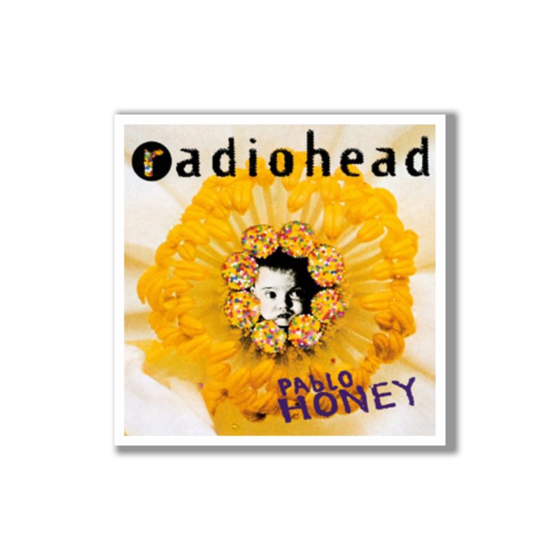 Radiohead - Pablo Honey Album Cover - Full Color Vinyl Sticker - Custom Size