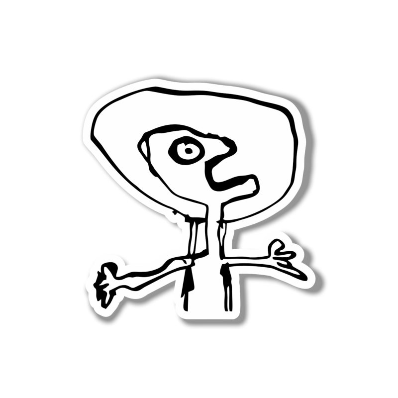 Radiohead - Guy - Full Color Vinyl Sticker - Custom Size