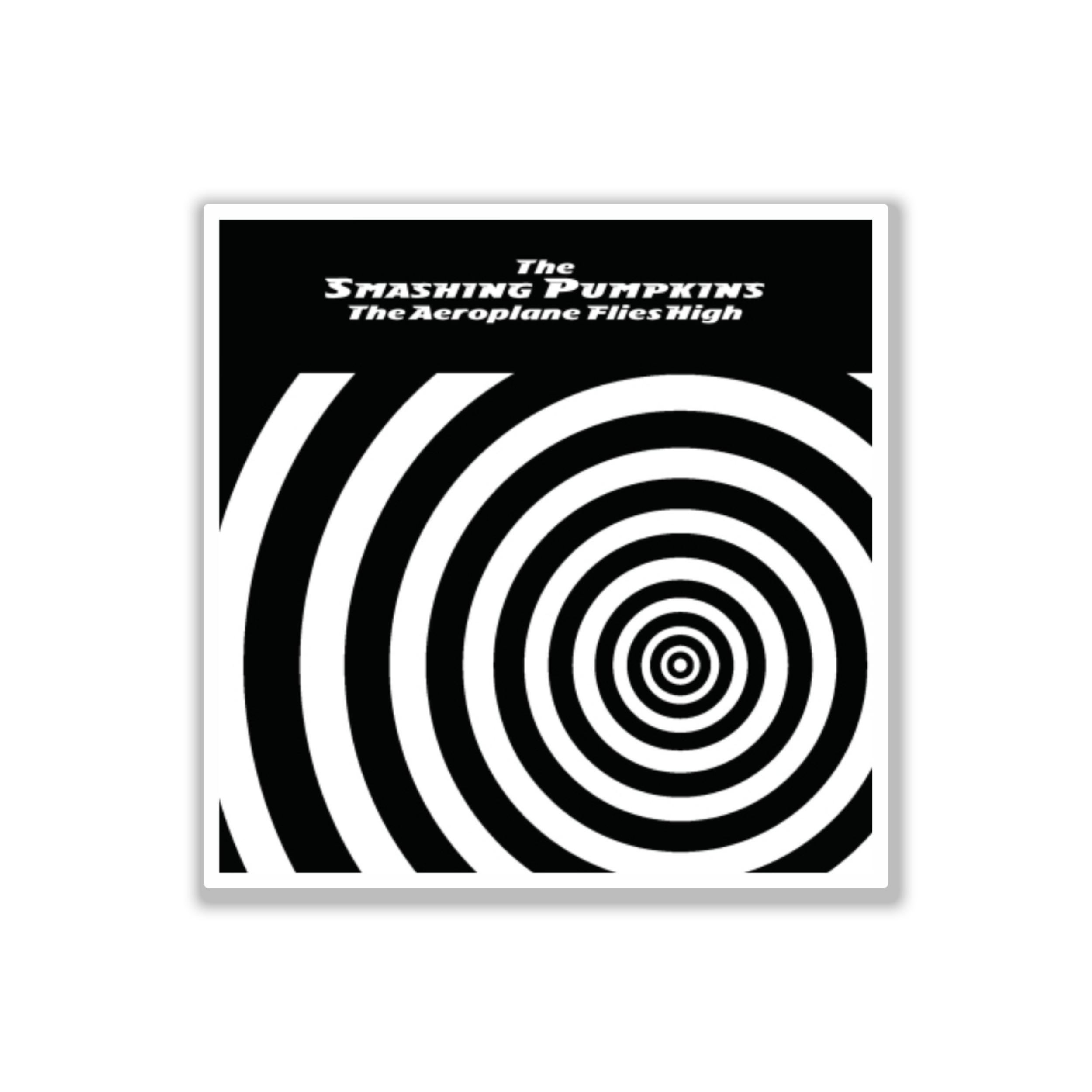 The Smashing Pumpkins - The Aeroplane Flies High Album Cover - Full Color Vinyl Sticker - Custom Size