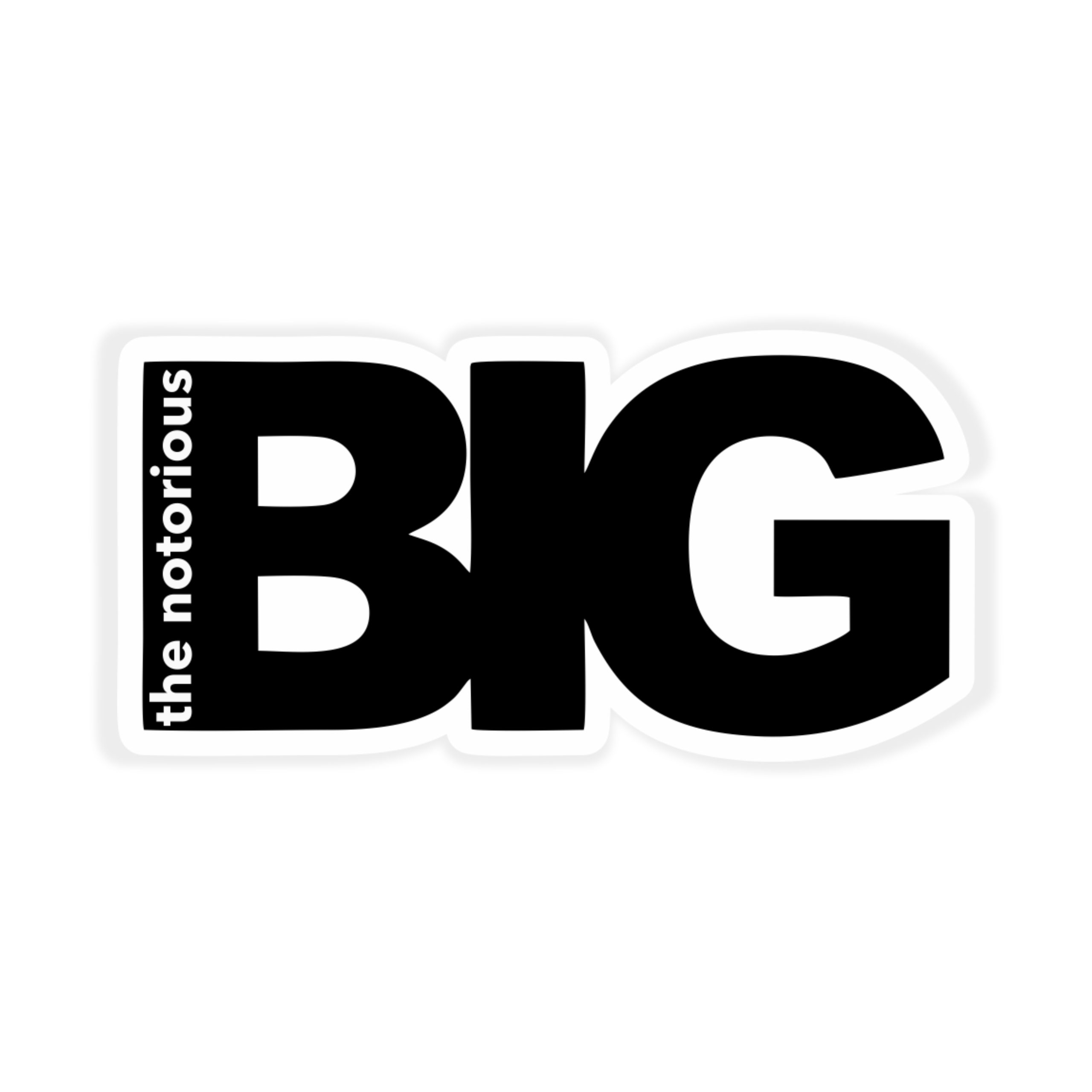 The Notorious BIG - Letters - Full Color Vinyl Sticker - Custom Size