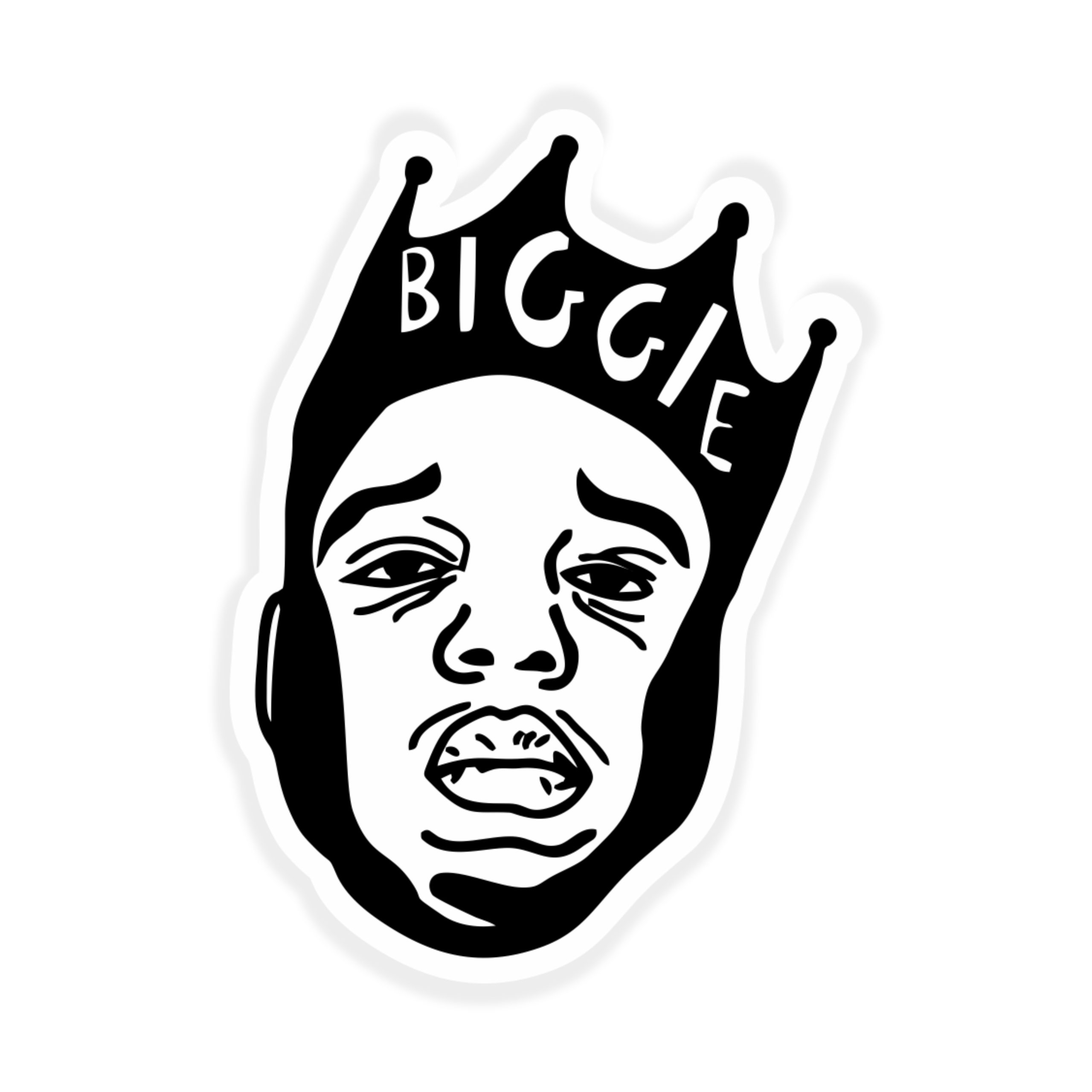 The Notorious BIG - Face 2 - Full Color Vinyl Sticker - Custom Size