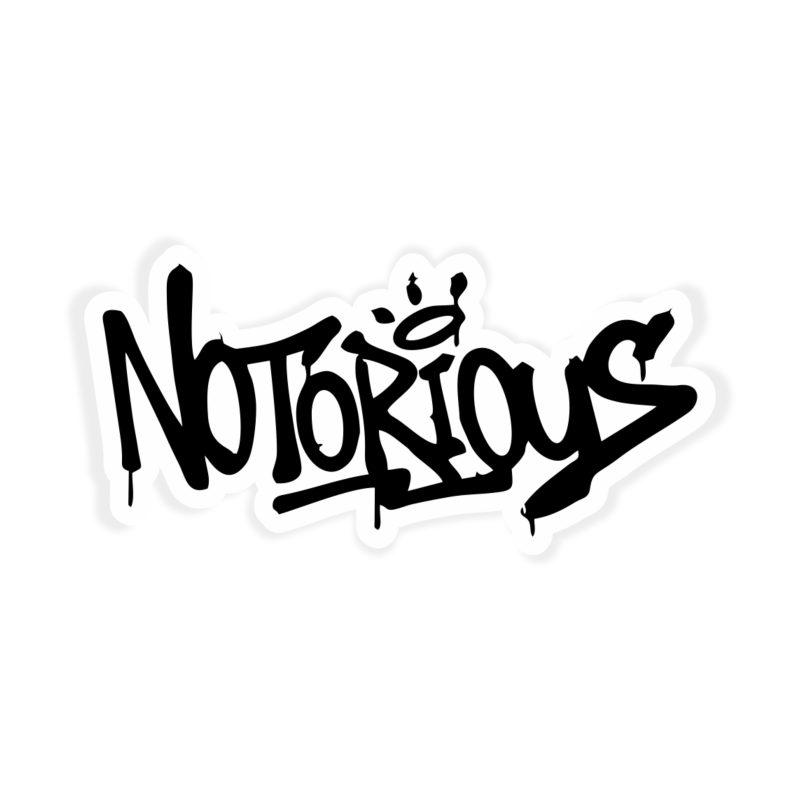 The Notorious BIG - Notorious - Full Color Vinyl Sticker - Custom Size