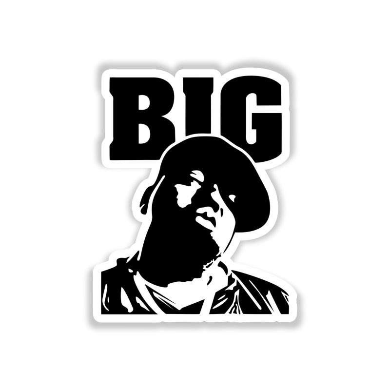 The Notorious BIG - BIG - Full Color Vinyl Sticker - Custom Size