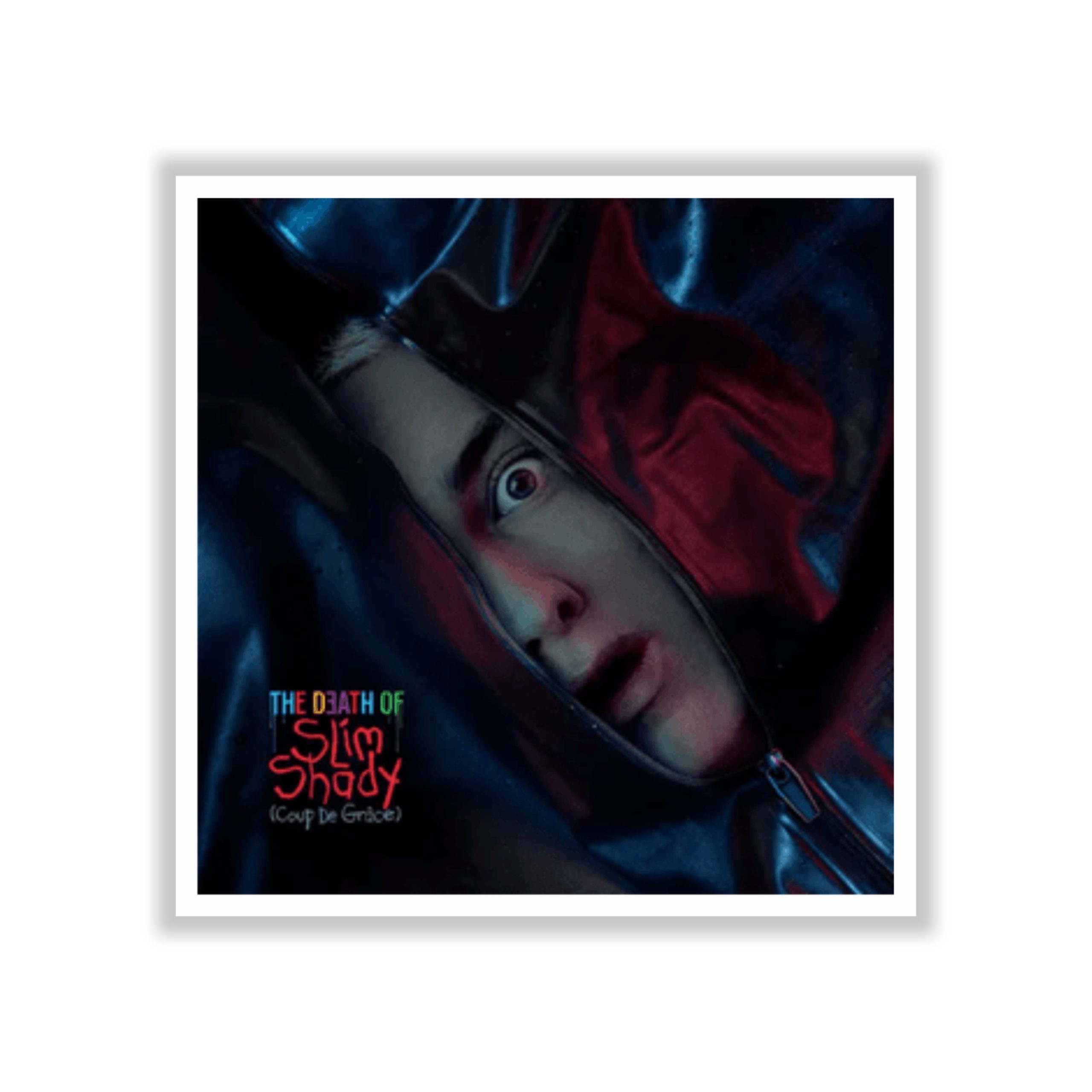 Eminem - The Death Of Slim Shady Album Cover - Full Color Vinyl Sticker - Custom Size