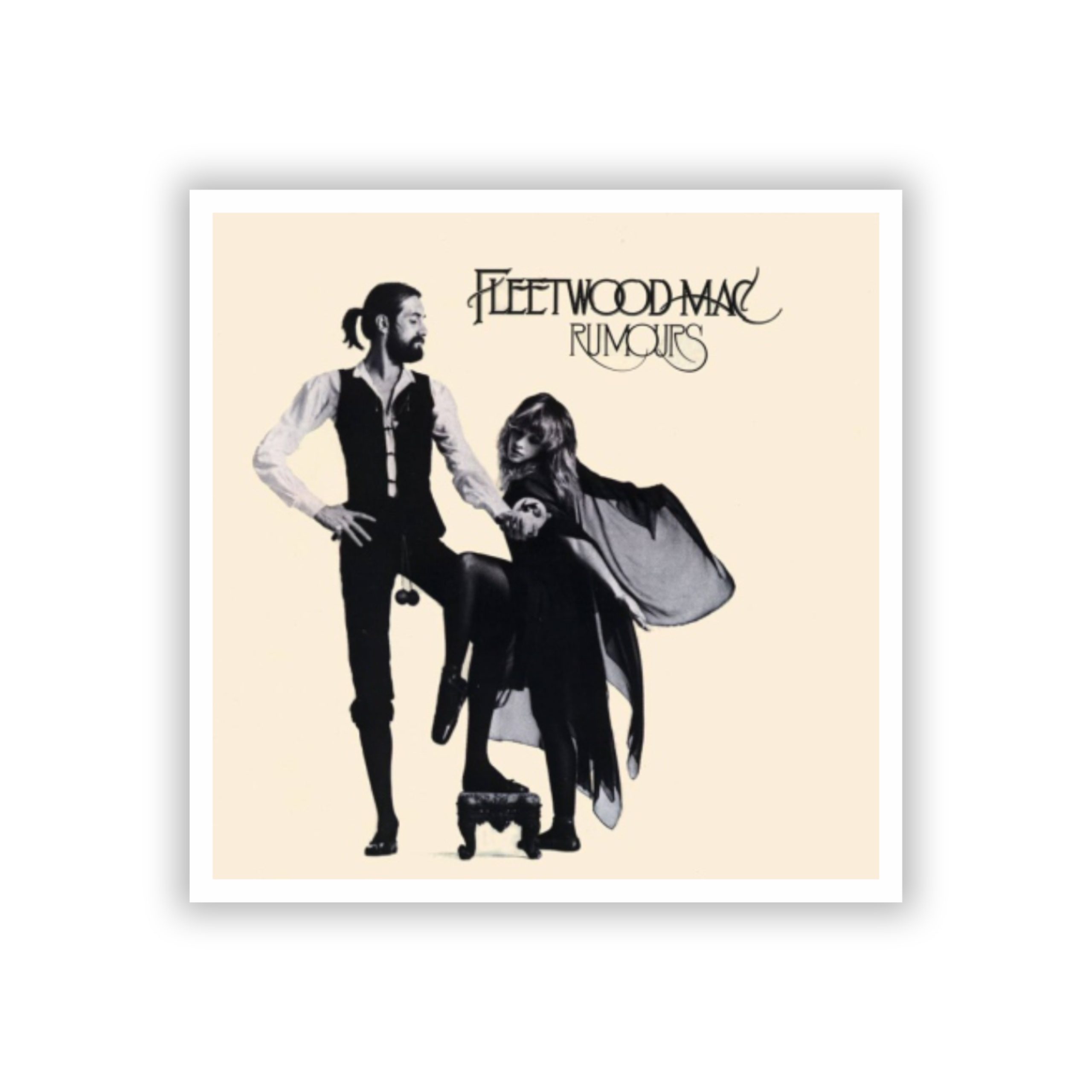 Fleetwood Mac - Rumors Album Cover - Full Color Vinyl Sticker - Custom Size