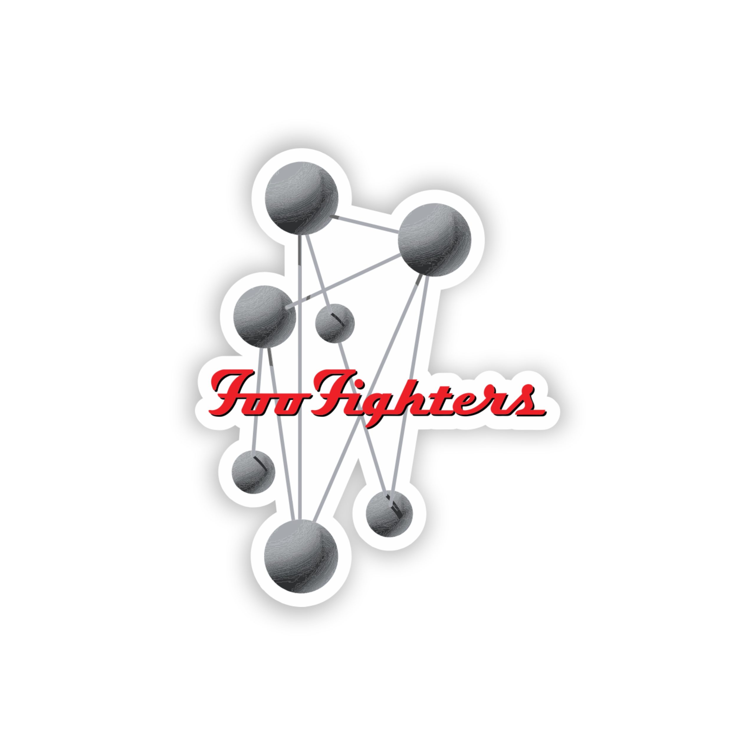 Foo Fighters - The Colour And The Shape - Full Color Vinyl Sticker - Custom Size