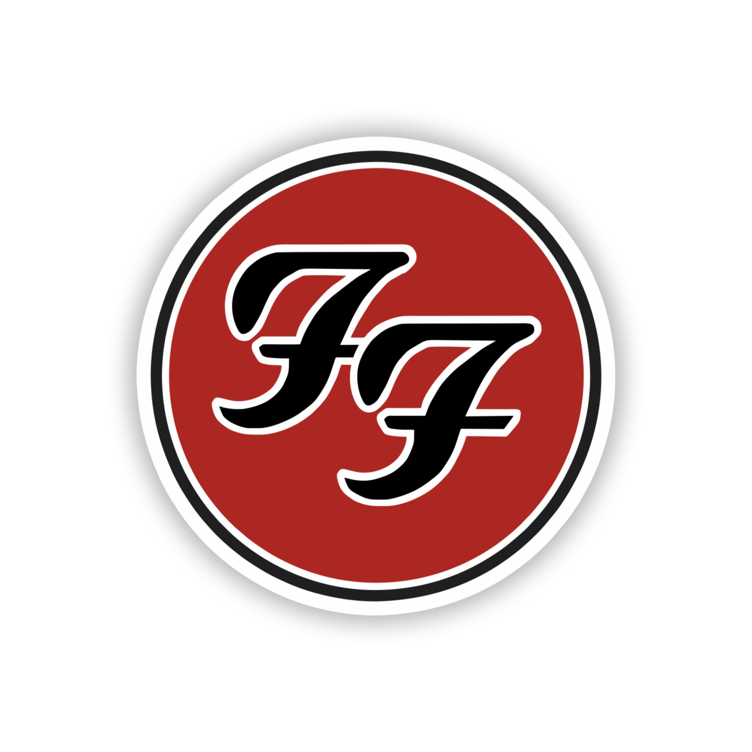 Foo Fighters - Logo 2 - Full Color Vinyl Sticker - Custom Size