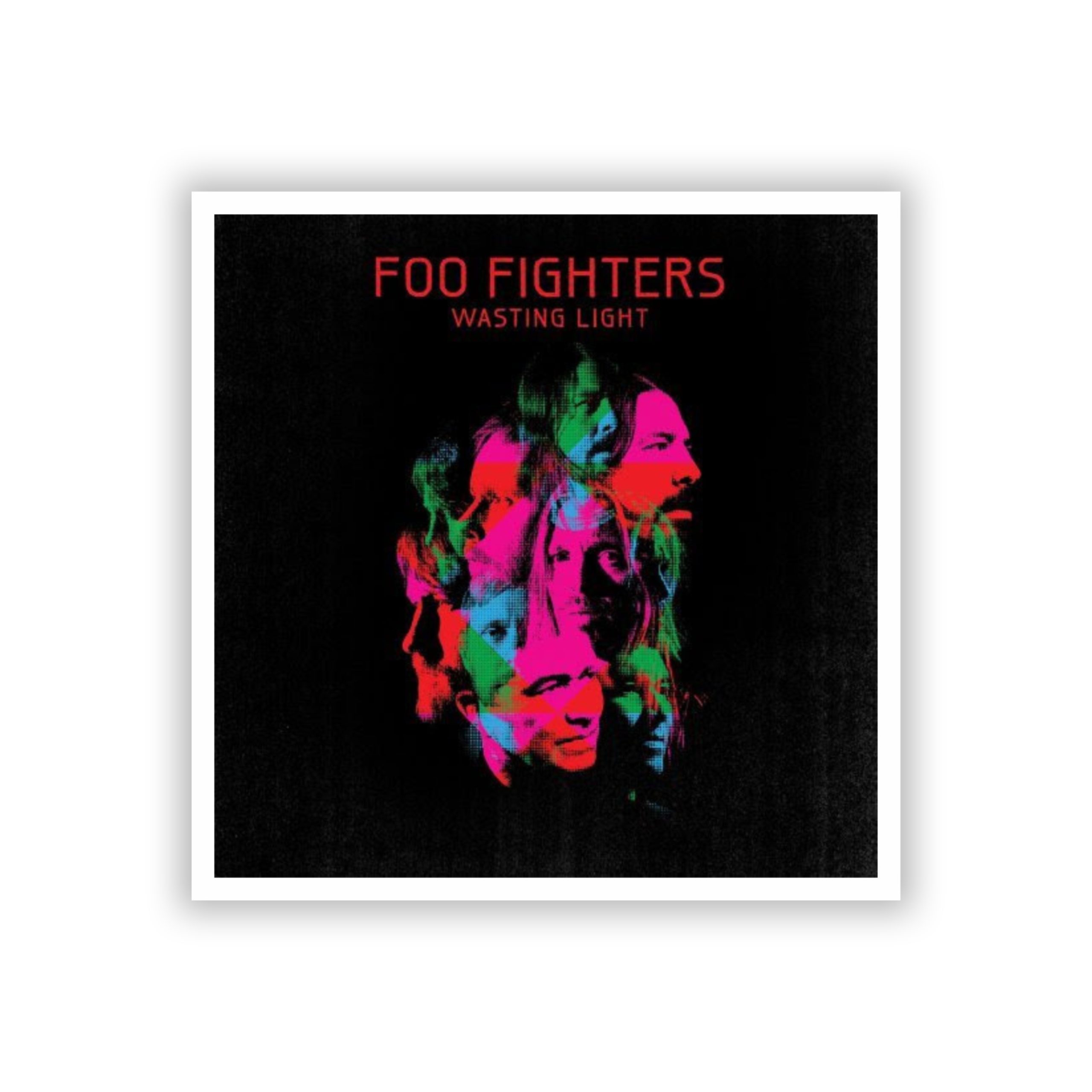 Foo Fighters - Wasting Light Album Cover - Full Color Vinyl Sticker - Custom Size