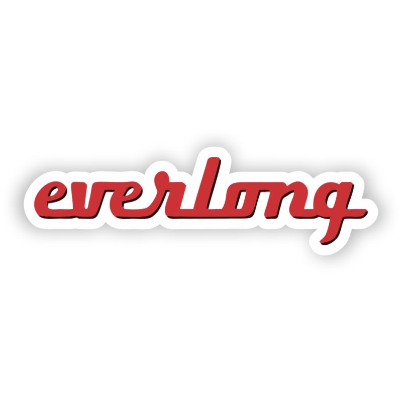 Foo Fighters - Everlong- Full Color Vinyl Sticker - Custom Size