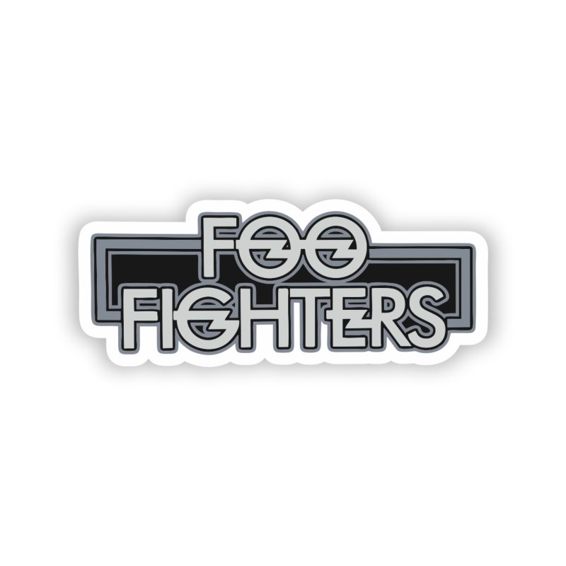 Foo Fighters - Name 3 - Full Color Vinyl Sticker - Custom Size