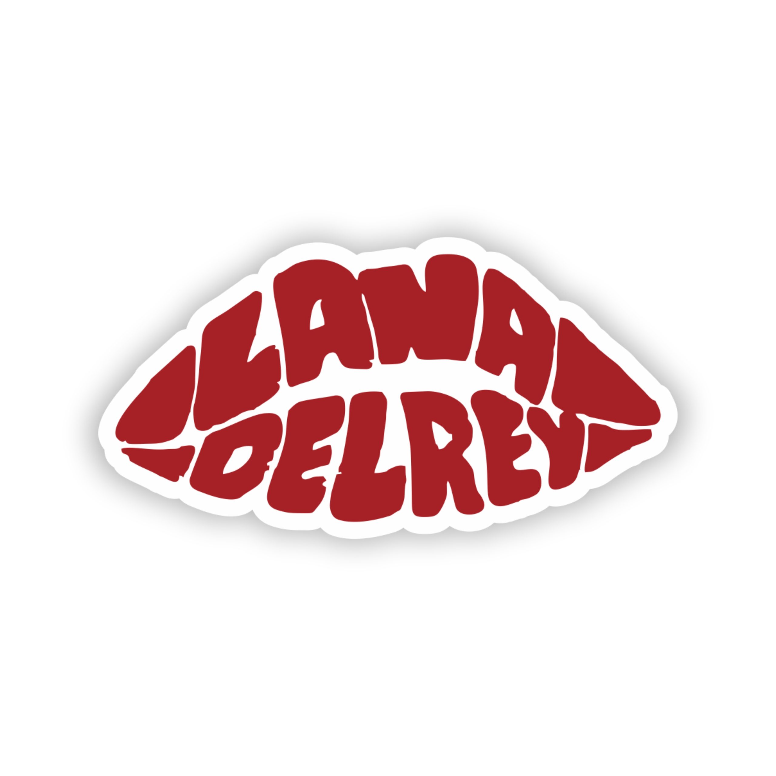 Lana Del Rey - Lips - Full Color Vinyl Sticker - Custom Size