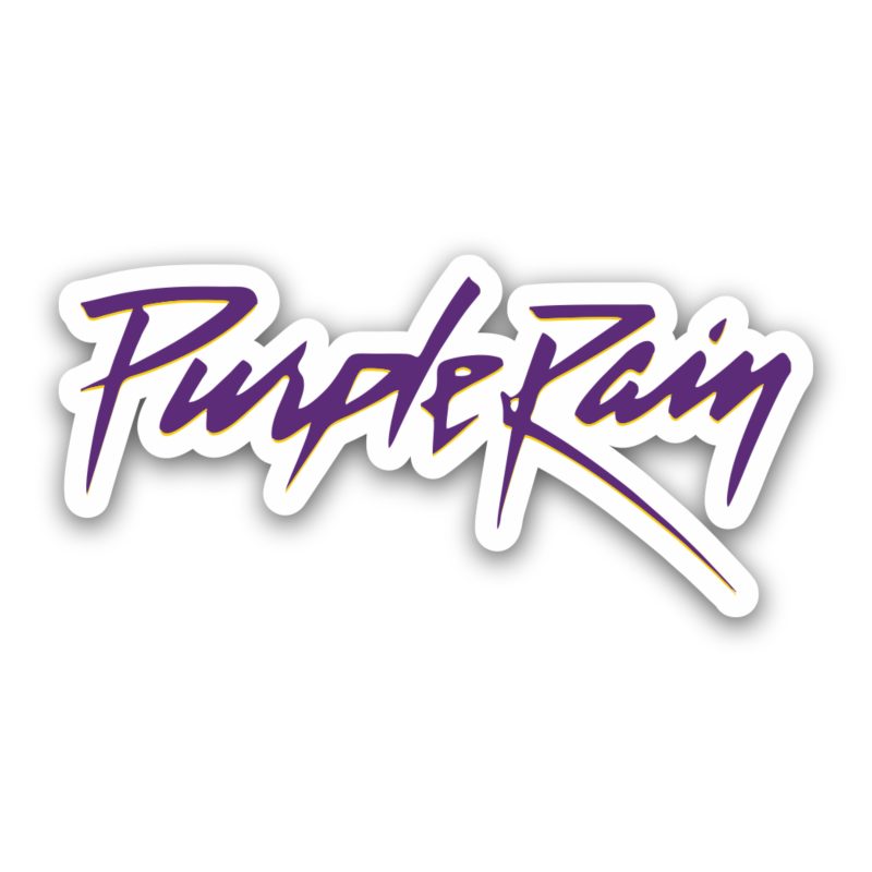 Prince - Purple Rain - Full Color Vinyl Sticker - Custom Size
