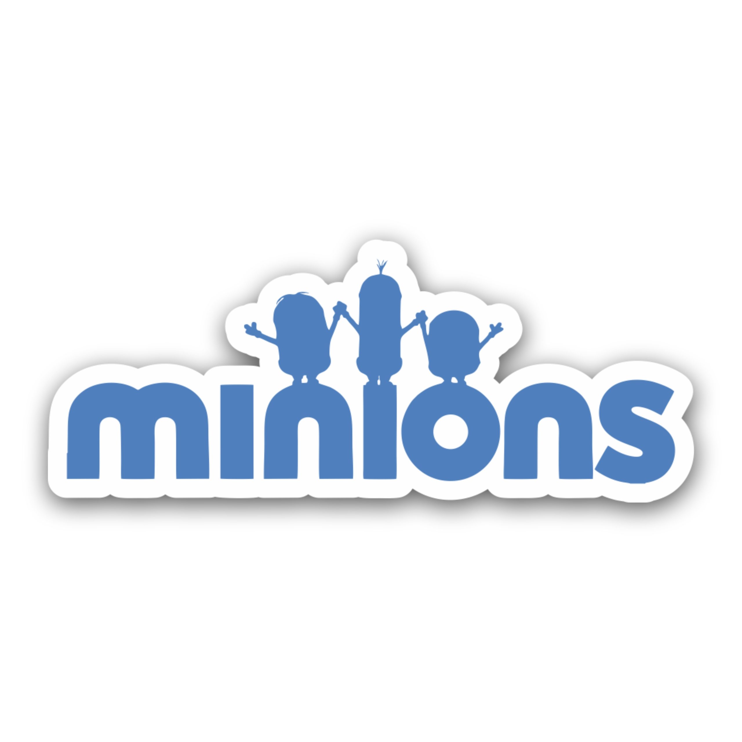 Despicable Me - Minions in Blue - Full Color Vinyl Sticker - Custom Size