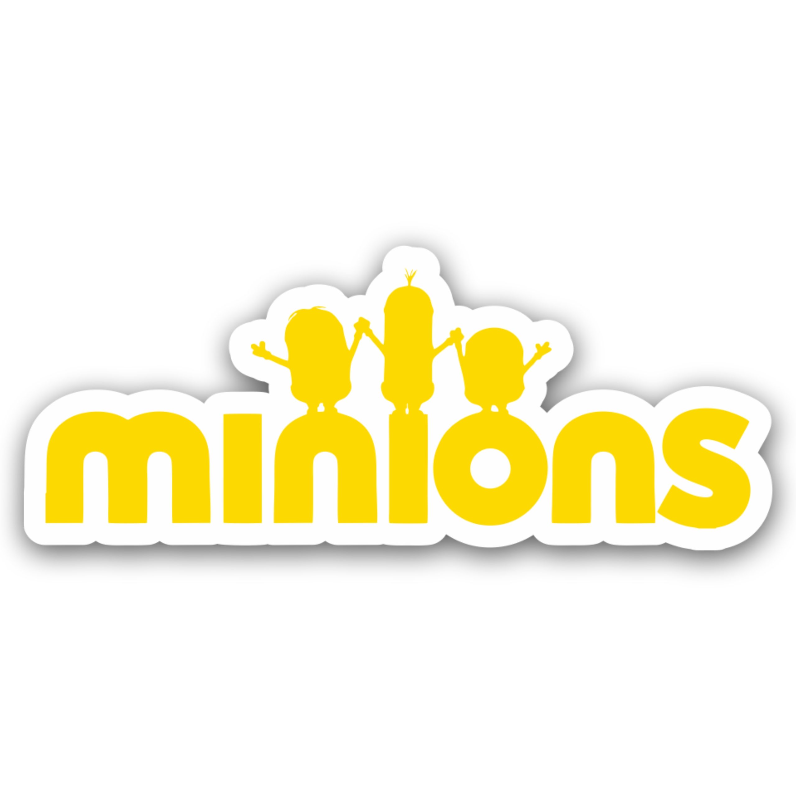 Despicable Me - Minions in Yellow - Full Color Vinyl Sticker - Custom Size