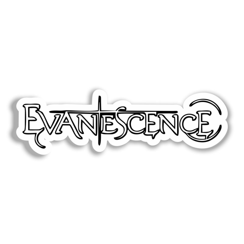 Evanescence - Name - Full Color Vinyl Sticker - Custom Size