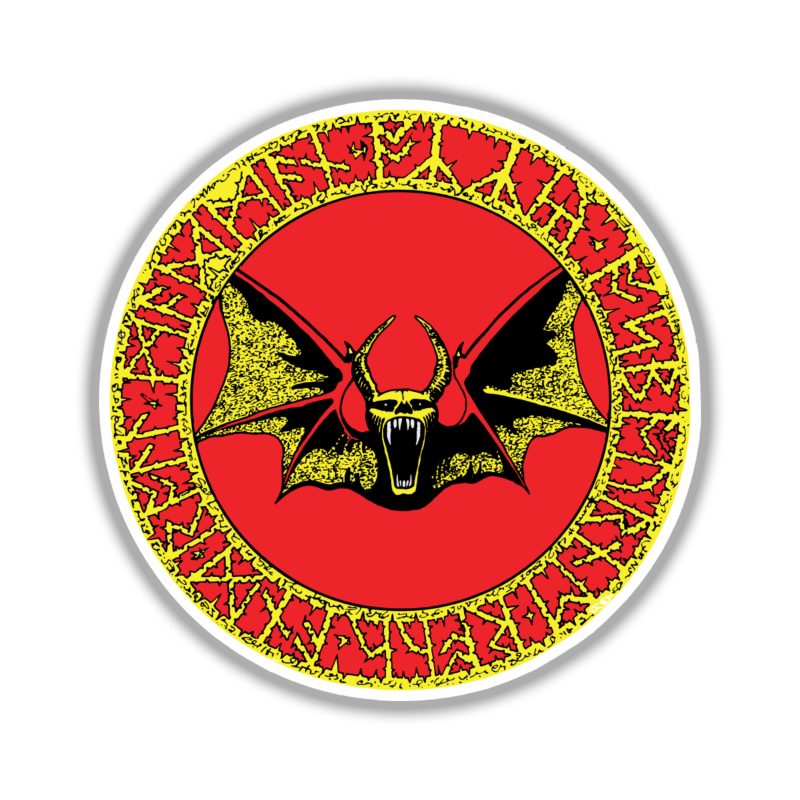 Ozzy Osbourne - Bat in Circle - Full Color Vinyl Sticker - Custom Size