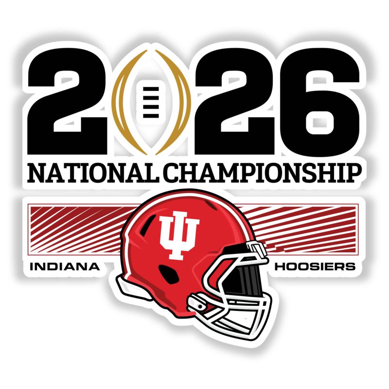 Indiana Hoosiers Full Color Vinyl Decal - Custom Size