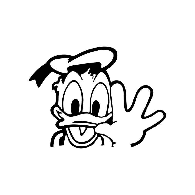 Donald Duck - Vinyl Decal - Custom Size