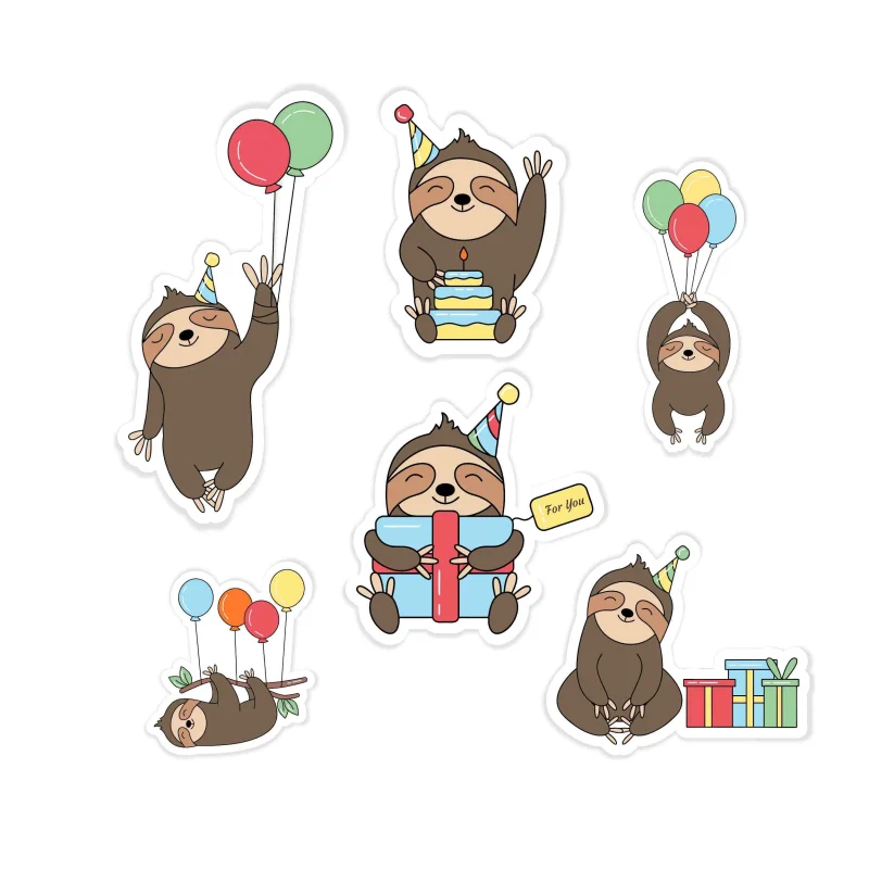 Birthday Sticker Pack available- Custom Size