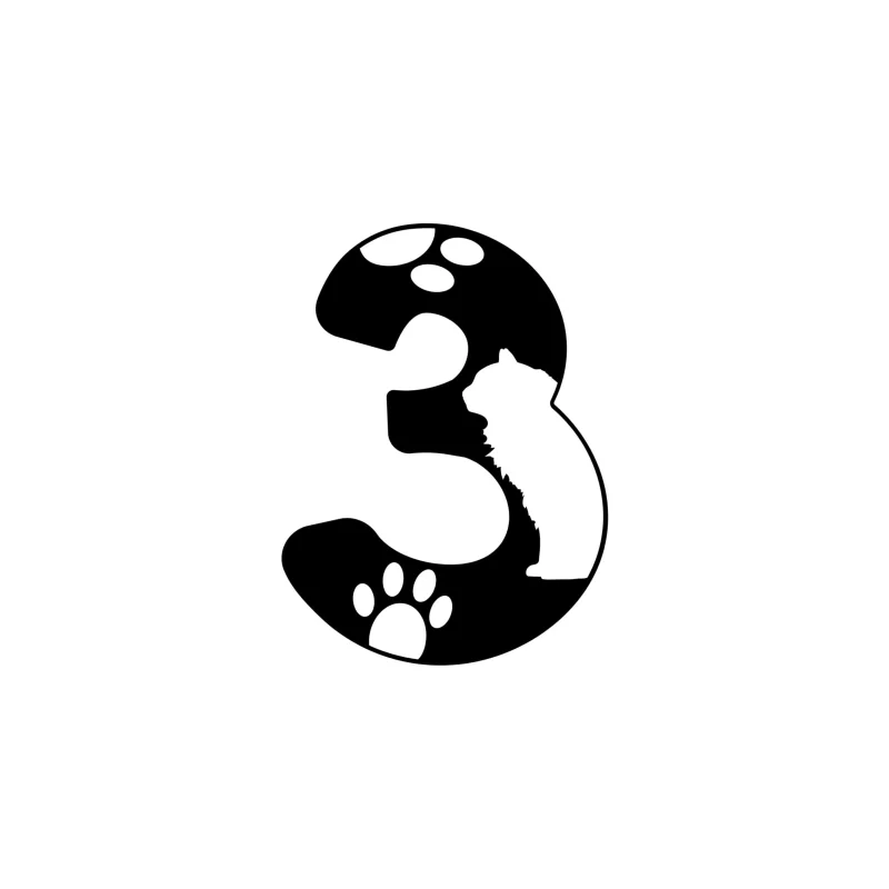 3 - Alphabet - Vinyl Decal - Custom Size