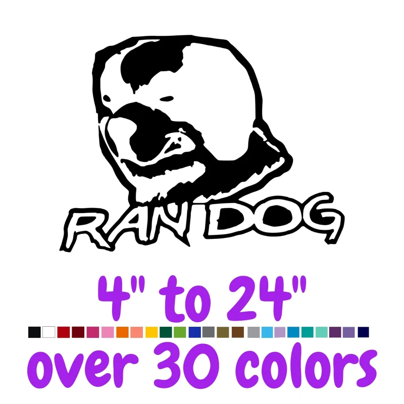 Custom for Randy Vinyl Decal - Custom Size