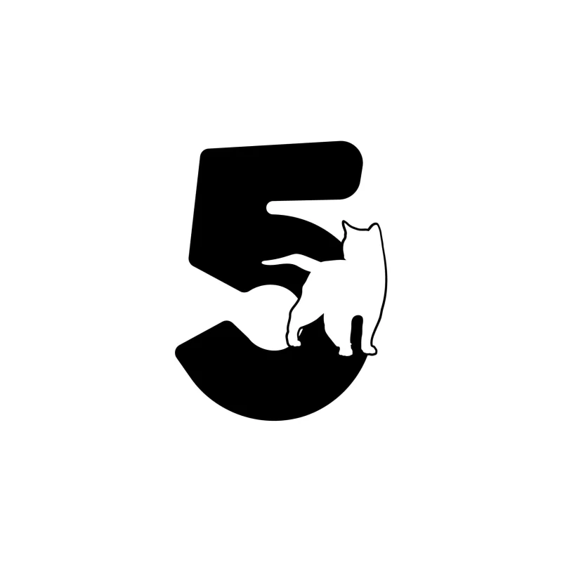 5 - Alphabet - Vinyl Decal - Custom Size