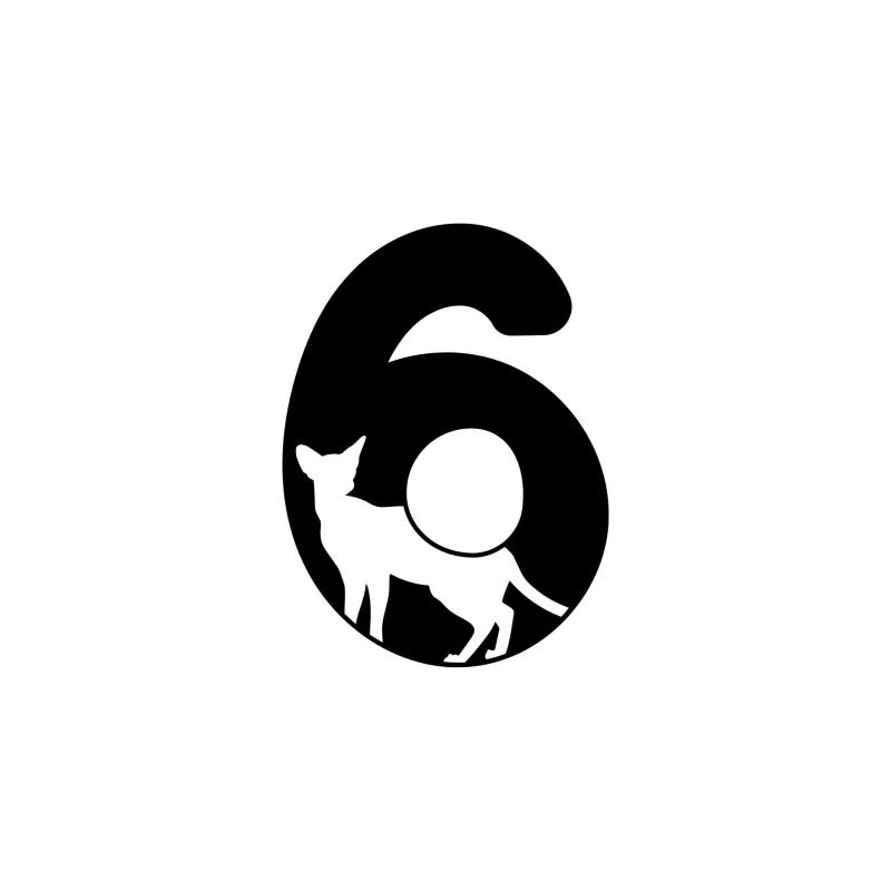 6 - Alphabet - Vinyl Decal - Custom Size