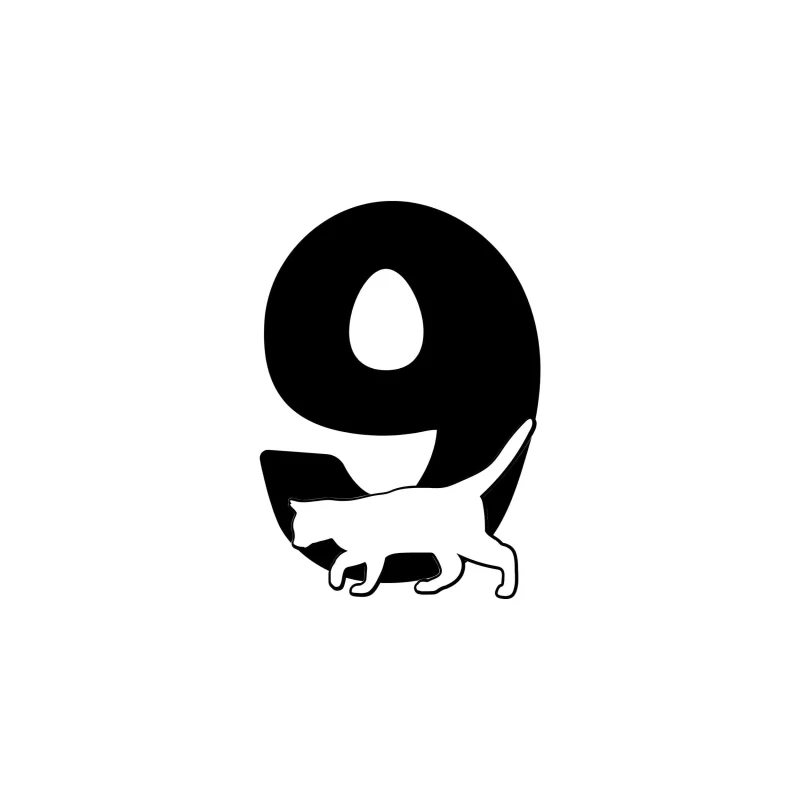 9 - Alphabet - Vinyl Decal - Custom Size