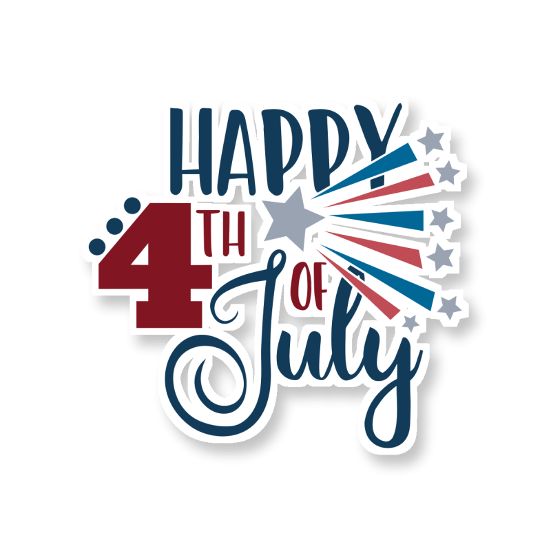 Happy 4th of July - Temporary Tattoo