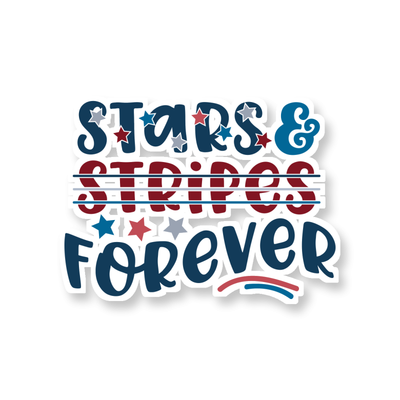Stars and Stripes Forever - Temporary Tattoo
